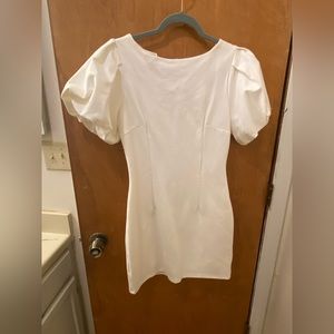 White body con dress